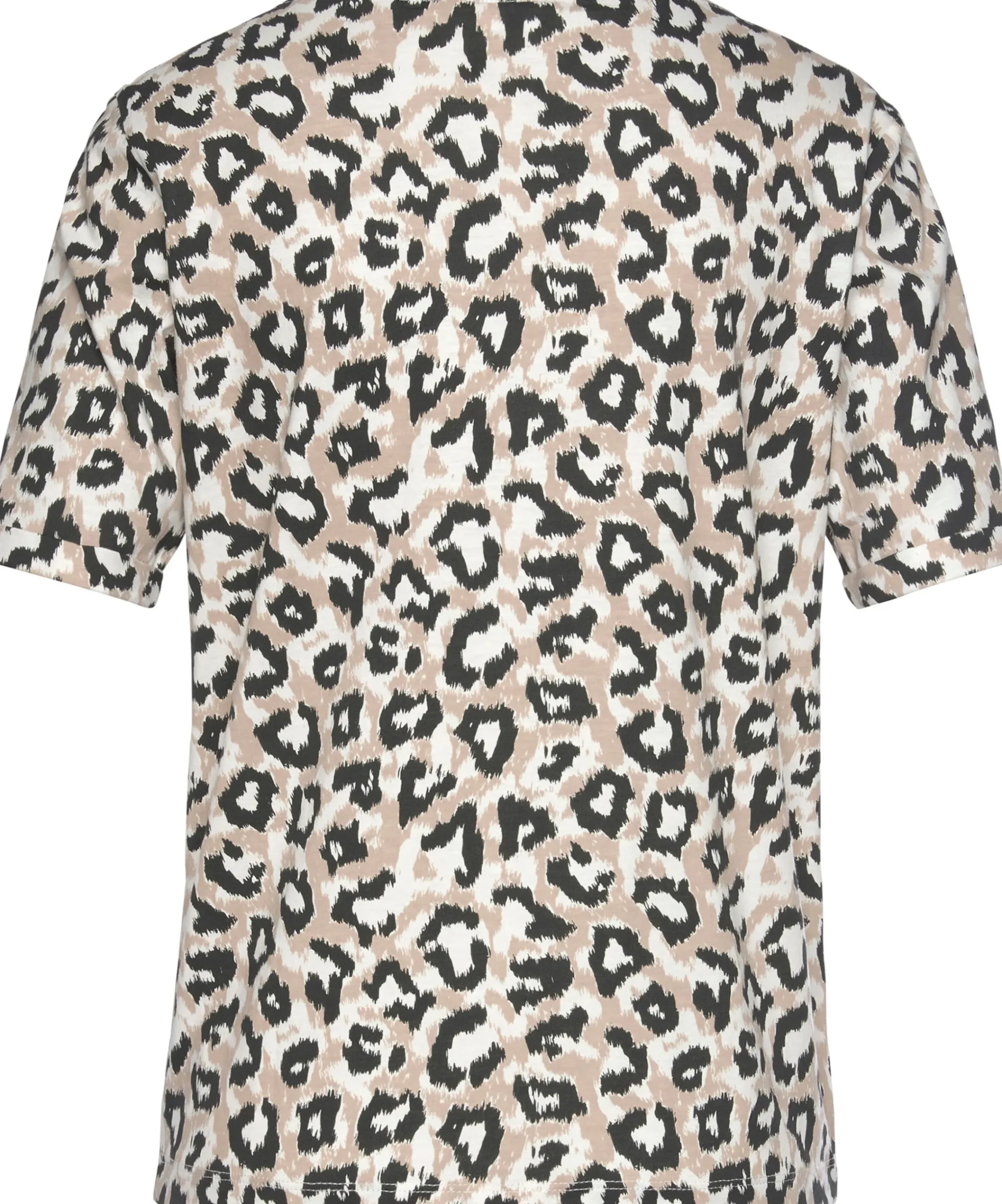 Homewear|Nachtwäsche|LASCANA Pyjamaoberteil ecru-nougat-schwarz