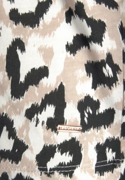 Homewear|Nachtwäsche|LASCANA Pyjamaoberteil ecru-nougat-schwarz