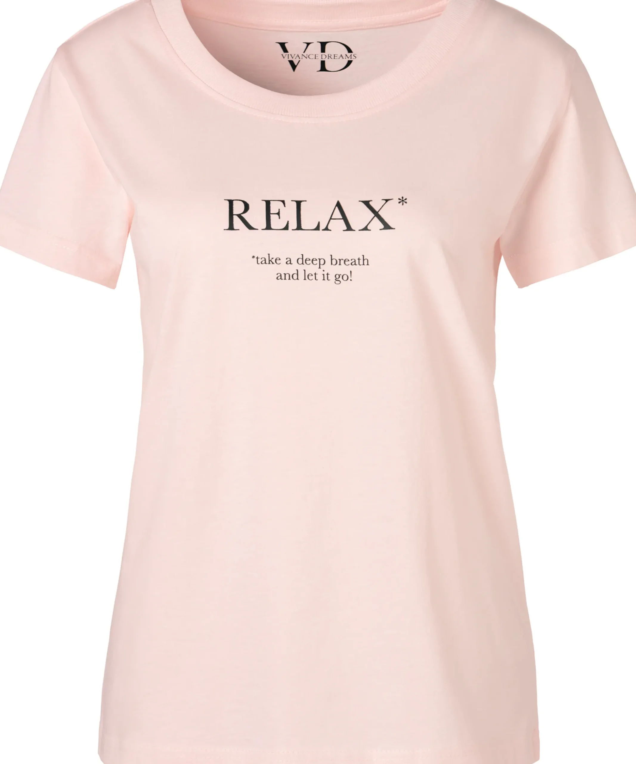 Nachtwäsche|Vivance Dreams Pyjamaoberteil hellrosa