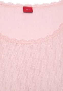 Nachtwäsche|s.Oliver Pyjamaoberteil blassrosa