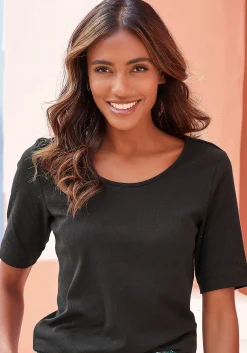 Homewear|Homewear|LASCANA Pyjamaoberteil schwarz