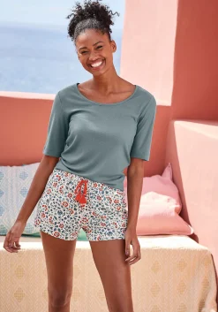 Homewear|Homewear|LASCANA Pyjamaoberteil rauchblau