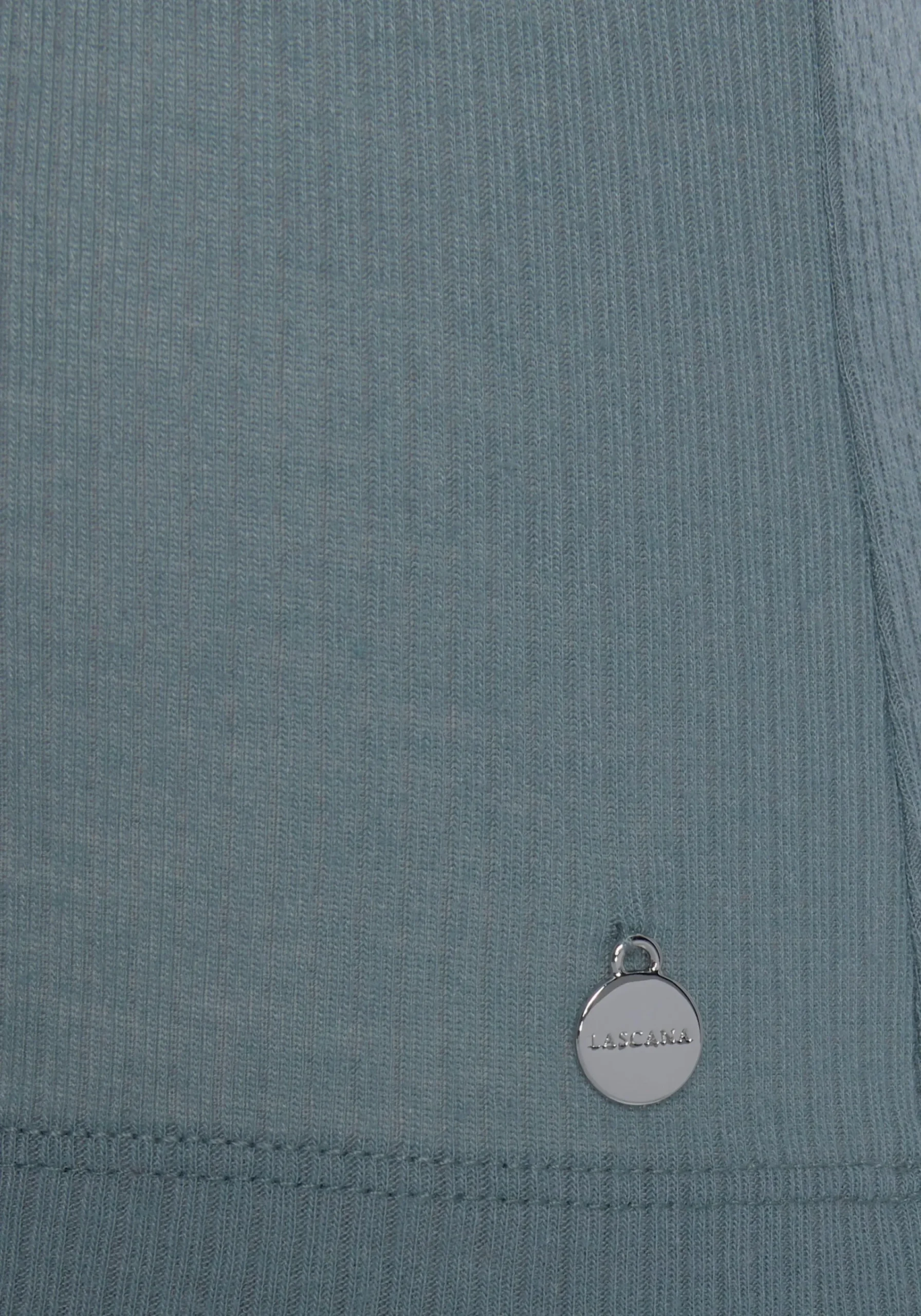 Homewear|Homewear|LASCANA Pyjamaoberteil rauchblau