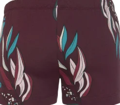 Nachtwäsche|s.Oliver Pyjamashorts bordeaux-geblümt