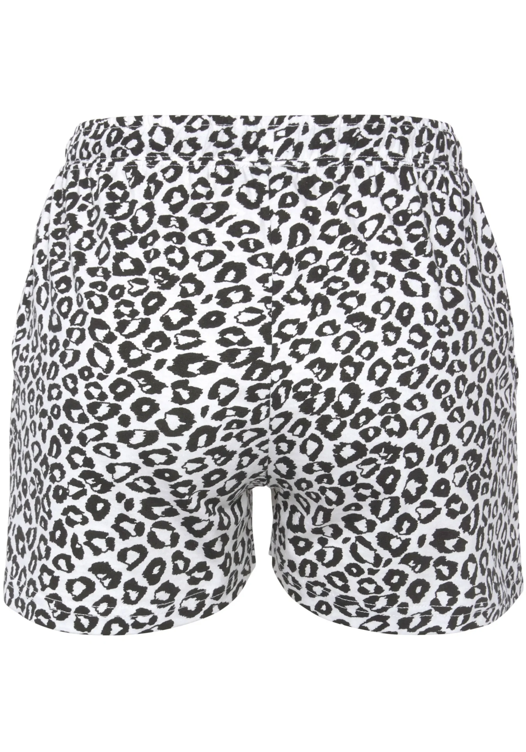 Nachtwäsche|Vivance Dreams Pyjamashorts schwarz-weißgemustert