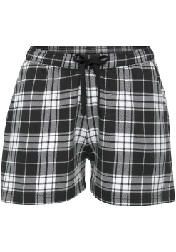 Nachtwäsche|Vivance Dreams Pyjamashorts schwarz-weißkariert