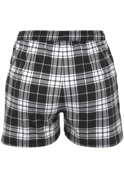 Nachtwäsche|Vivance Dreams Pyjamashorts schwarz-weißkariert