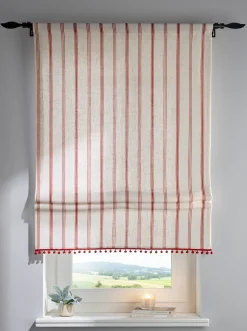 Gardinen & Rollos|heine home Raffrollo natur-rot