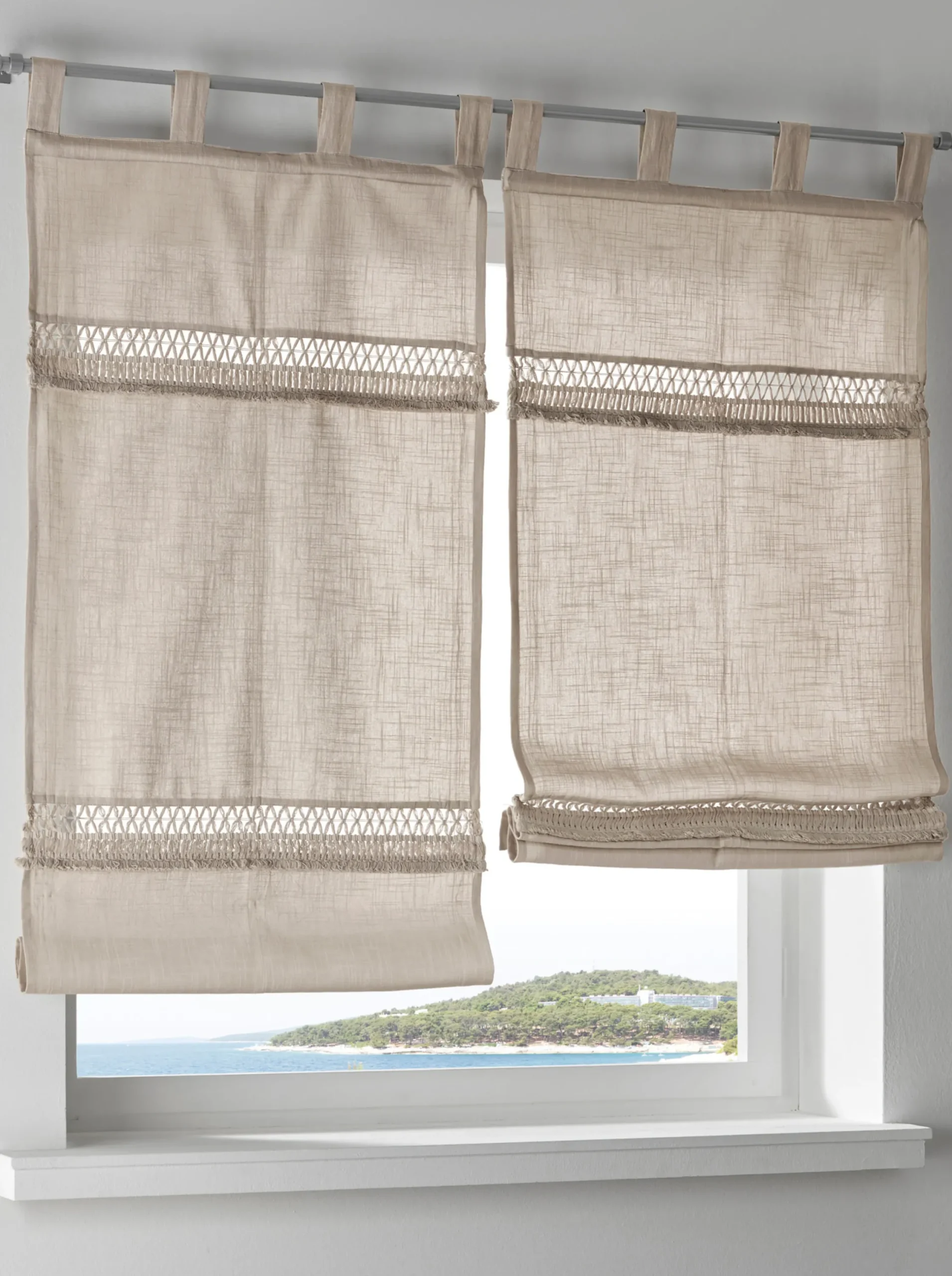 Gardinen & Rollos|heine home Raffrollo taupe