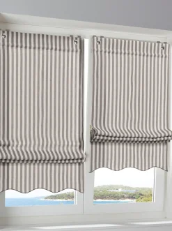 Gardinen & Rollos|heine home Raffrollo grau-natur