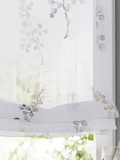 Gardinen & Rollos|heine home Raffrollo taupe-weiß