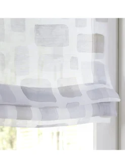 Gardinen & Rollos|heine home Raffrollo offwhite-grau-taupe