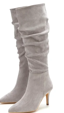 Stiefel|LASCANA Reißverschlussstiefel grau