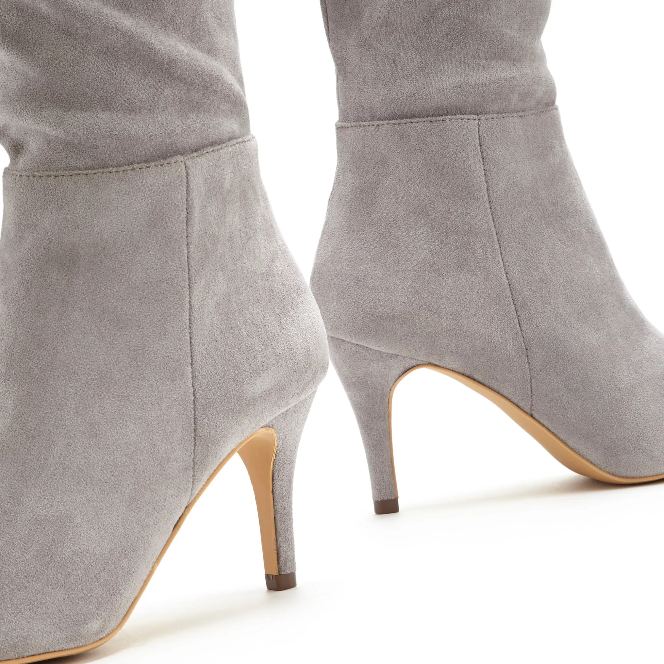 Stiefel|LASCANA Reißverschlussstiefel grau