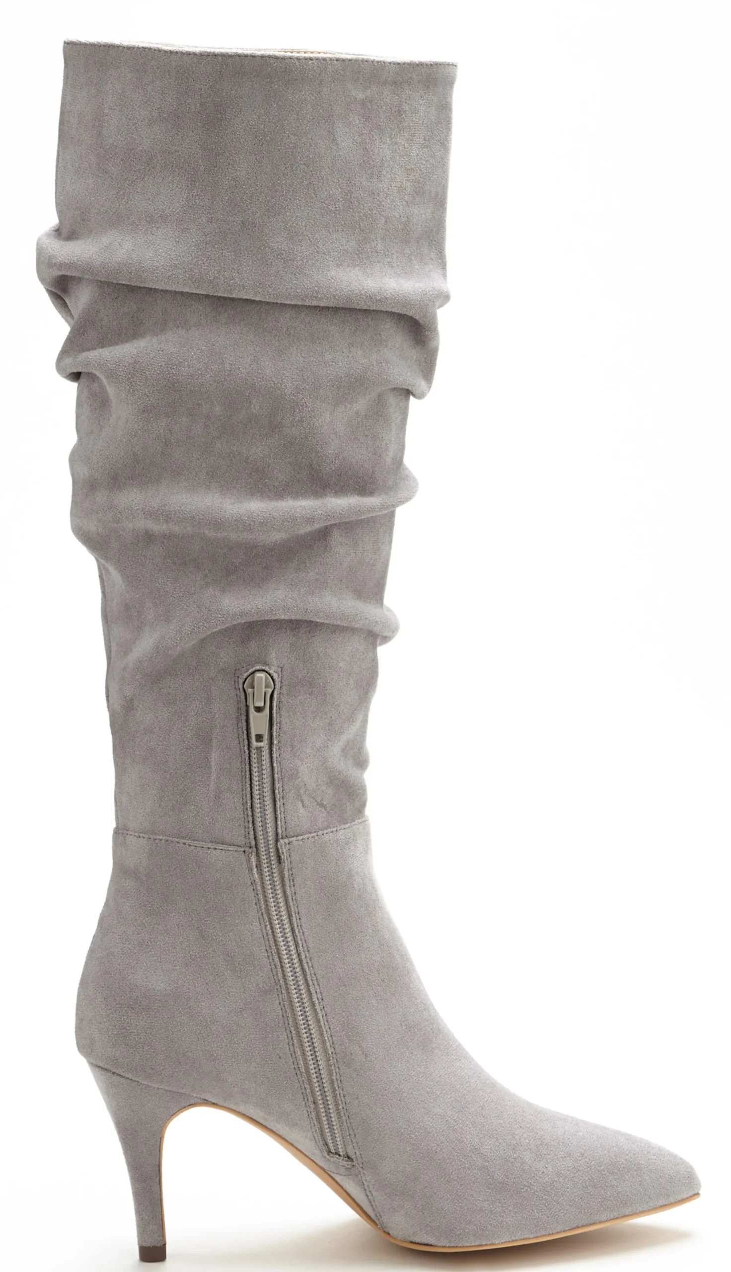 Stiefel|LASCANA Reißverschlussstiefel grau