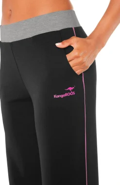 Homewear|Homewear|KangaROOS Relaxhose schwarz-pink-pink