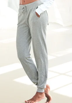 Homewear| Relaxhose hellgrau-melange