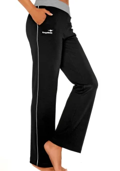 Homewear|Homewear|KangaROOS Relaxhose schwarz-weiß-weiß