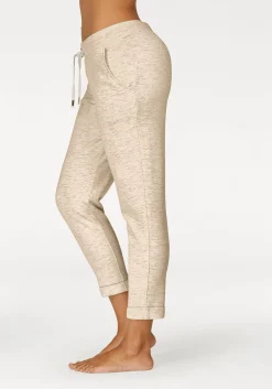 Homewear|LASCANA Relaxhose beige-meliert