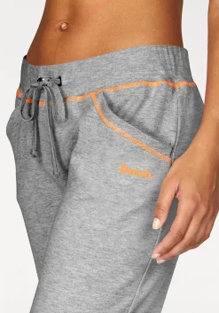 Homewear|Homewear| Relaxhose hellgrau-orange