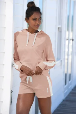 Homewear|Homewear| Relaxshorts beige-weiß