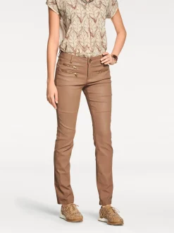Jeans|heine Röhrenhose nougat