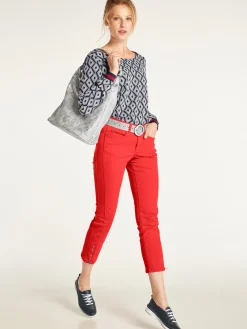 Strandmode|Basics|heine Röhrenhose hibiskus