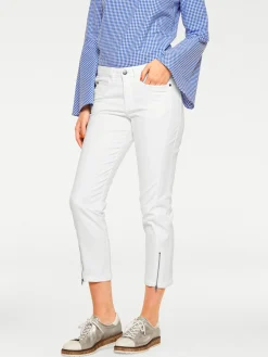 Strandmode|Basics|heine Röhrenhose offwhite