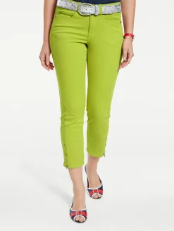 Strandmode|Basics|heine Röhrenhose kiwi