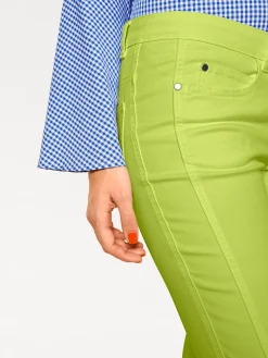 Strandmode|Basics|heine Röhrenhose kiwi