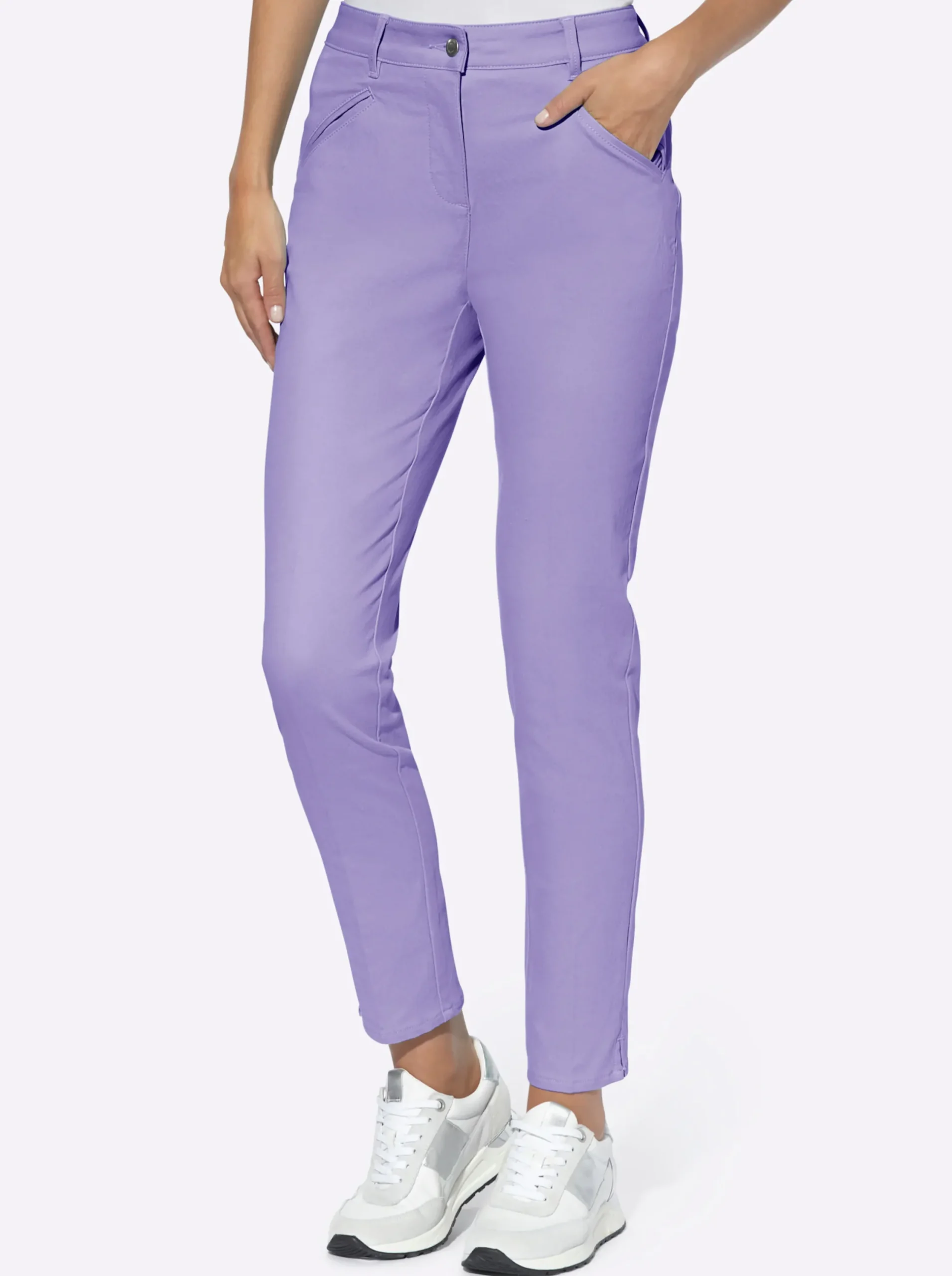 Hosen|heine Röhrenhose lavendel