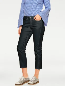 Strandmode|Basics|heine Röhrenhose schwarz