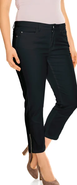 Strandmode|Basics|heine Röhrenhose schwarz