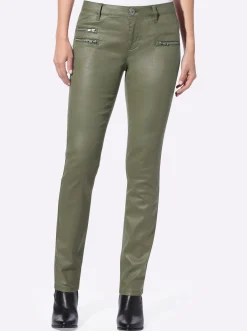 Jeans|heine Röhrenhose khaki