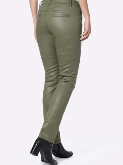 Jeans|heine Röhrenhose khaki
