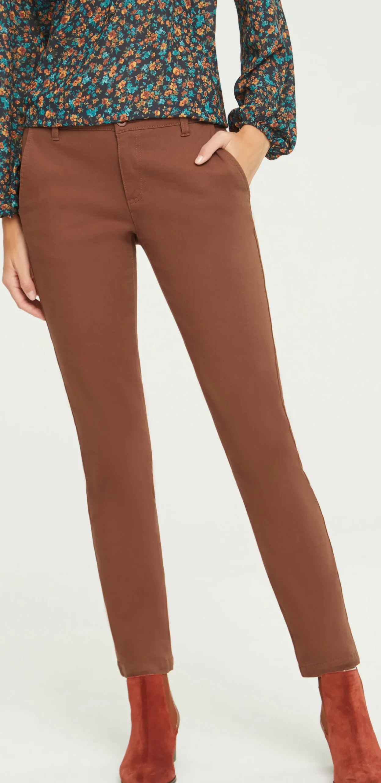 Basics|heine Röhrenhose cappuccino