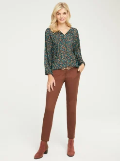 Basics|heine Röhrenhose cappuccino