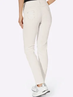 Jeans|heine Röhrenjeans ecru