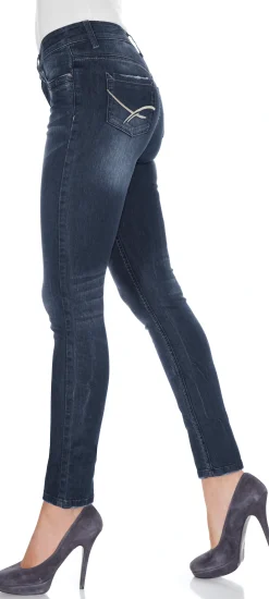 Strandmode|Jeans|heine Röhrenjeans bluedenim