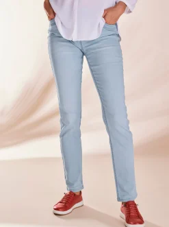 Strandmode|heine Röhrenjeans bleached