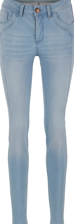 Jeans|heine Röhrenjeans mit Power-Mesh-Einsatz bleached