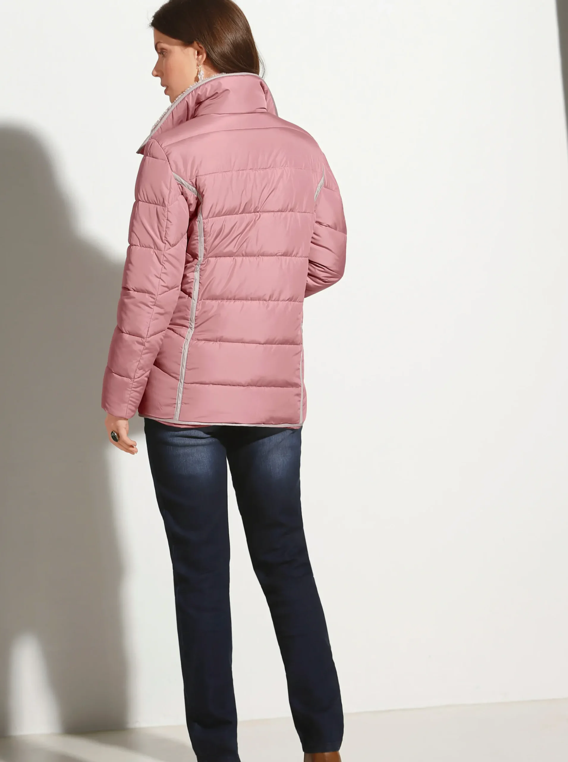 Basics|Jeans| Röhrenjeans mit Zipper an Gesäßtaschen darkblue
