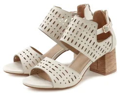 Sandalen & Sandaletten|LASCANA Riemchensandalette beige