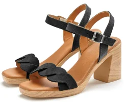 Sandalen & Sandaletten|LASCANA Riemchensandalette schwarz