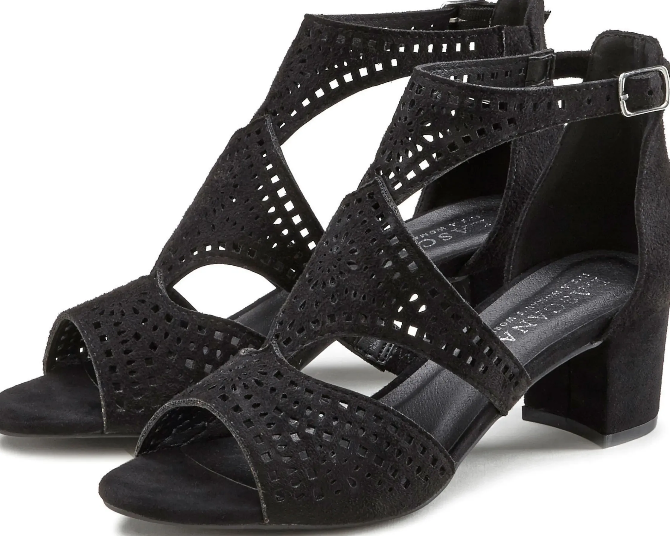 Sandalen & Sandaletten|LASCANA Riemchensandalette schwarz