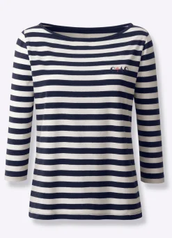 Shirts|heine Ringelshirt marine-ecru-geringelt