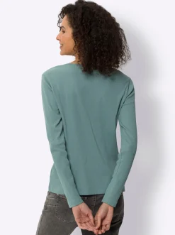 Shirts|heine Rippshirt in GOTS-zertifizierter Baumwoll-Qualität jade