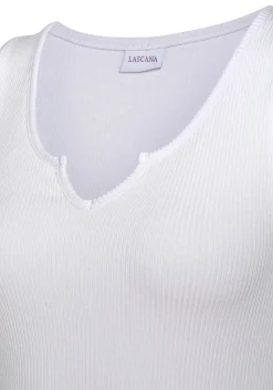 Shirts|LASCANA Ripptanktop weiß
