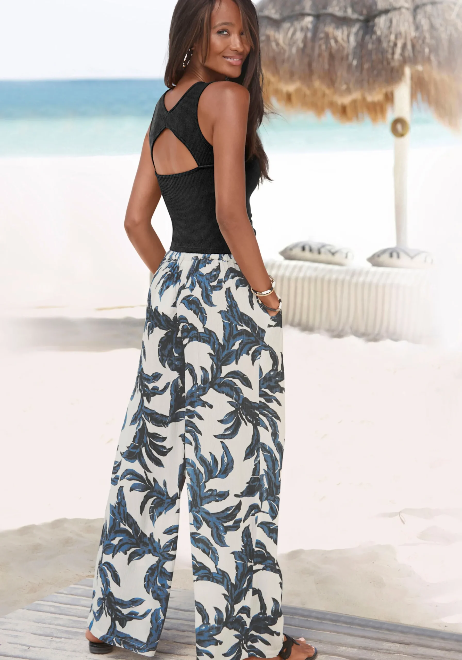 Strandmode|Shirts|s.Oliver Ripptanktop schwarz