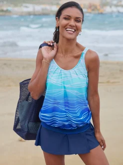 Bikinis|feel good Rock mit Hose dunkelblau
